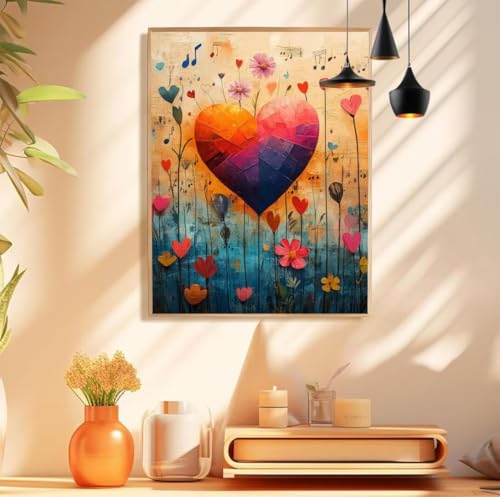 Malen Nach Zahlen Liebe Muster Design, anlage Malen Nach Zahlen Erwachsene Klein 10x20cm, Handgemalt Leinwand Ölgemälde Acrylfarben Kit, Paint by Numbers für Wanddeko Wohnzimmer, Ohne Rahmen,Model 170 Malen Nach Zahlen Liebe Muster Design, anlage Malen Nach Zahlen Erwachsene Klein 10x20cm, Handgemalt Leinwand Ölgemälde Acrylfarben Kit, Paint by Numbers für Wanddeko Wohnzimmer, Ohne Rahmen,Model 170 von wionheng