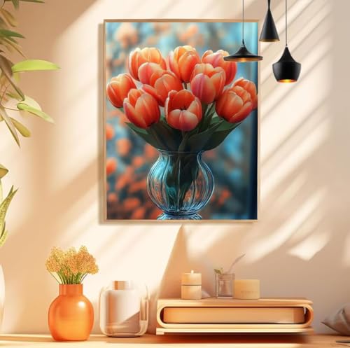 Tulpe Malen Nach Zahlen Erwachsene Rosa Malen Nach Zahlen Klein 30x40cm Paint by Numbers Adult DIY Handgemalt Knitterfreie Leinwand Ölgemälde Set für Deko Schlafzimmer, Geschenke für Männer,Model 192 Tulpe Malen Nach Zahlen Erwachsene Rosa Malen Nach Zahlen Klein 30x40cm Paint by Numbers Adult DIY Handgemalt Knitterfreie Leinwand Ölgemälde Set für Deko Schlafzimmer, Geschenke für Männer,Model 192 von wionheng