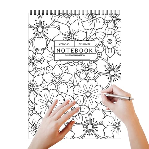 wiroouia Künstlerisches Notizbuch - Täglicher Terminplaner | 52-Seiten Spiralgebundenes Blumen Tagebuch Für Meeting Notizen Projektorganisation Arbeit Journaling Tägliche Planung wiroouia Künstlerisches Notizbuch - Täglicher Terminplaner | 52-Seiten Spiralgebundenes Blumen Tagebuch Für Meeting Notizen Projektorganisation Arbeit Journaling Tägliche Planung von wiroouia