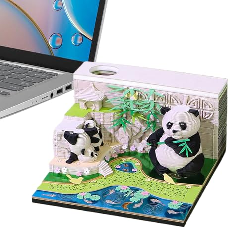 wiroouia Tear Away Kalender, Papierkunst Memo Block mit Kalenderfunktion, Abreißblock Mit 3D Papierkunst-Design Für Schule Wohnzimmer Schreibtisch von wiroouia