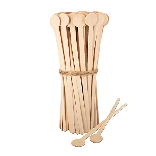 wisefood Rührstäbchen, 200 Stk. Einweg Holz Kaffeerührer mit rundem Griff 18 cm, geschmacksneutrale Rührstäbe für Kaffee, Tee, Kalt- und Heißgetränke aus biologisch abbaubarem Birkenholz wisefood Rührstäbchen, 200 Stk. Einweg Holz Kaffeerührer mit rundem Griff 18 cm, geschmacksneutrale Rührstäbe für Kaffee, Tee, Kalt- und Heißgetränke aus biologisch abbaubarem Birkenholz von wisefood