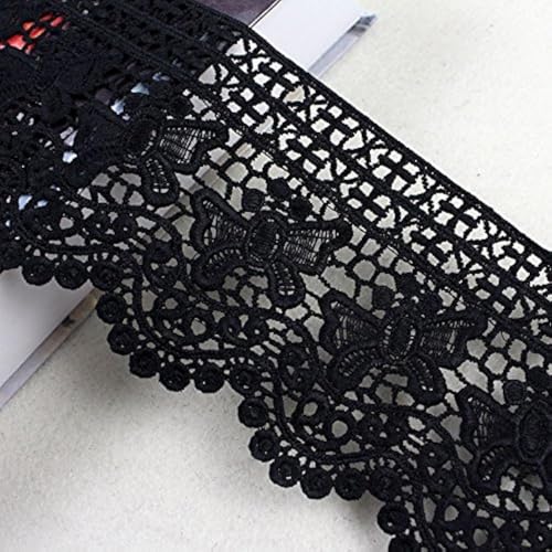 2 Yard Breite 12cm Schwarz Baumwolle Vintage-Stil Häkelspitze Häkelspitze Häkel-Borte Spitzenband Nähen Spitzenborte Spitzenbesatz 2 Yard Breite 12cm Schwarz Baumwolle Vintage-Stil Häkelspitze Häkelspitze Häkel-Borte Spitzenband Nähen Spitzenborte Spitzenbesatz von witgift