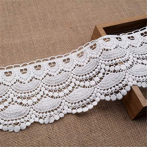 3 Yard 11cm-12cm Baumwolle spitzenband vintage-style Spitze Spitzenborte Häkelspitze Häkel-Borte Häkelband Spitzenbesatz Dekoband für Nähen Handwerk Hochzeit Deko Scrapbooking Geschenkbox (Weiß) 3 Yard 11cm-12cm Baumwolle spitzenband vintage-style Spitze Spitzenborte Häkelspitze Häkel-Borte Häkelband Spitzenbesatz Dekoband für Nähen Handwerk Hochzeit Deko Scrapbooking Geschenkbox (Weiß) von witgift