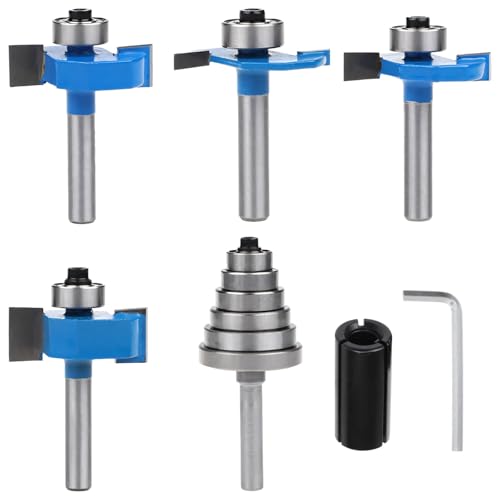 Router Storage 7 Groove Kit Bit Piece Cabinet Door Edge Forming Tools Router Storage 7 Groove Kit Bit Piece Cabinet Door Edge Forming Tools von wkao