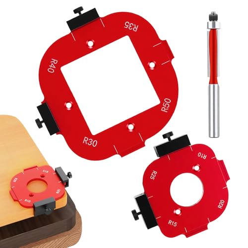 2 Stück Router Jig Radius Schablonen für Oberfräse, Frässchablonen für Oberfräse, 4 in1 Schablone für Oberfräse, für Holzbearbeitung R10 R15 R20 R25 R30 R35 R40 R50 Radius Routing Vorlagen 2 Stück Router Jig Radius Schablonen für Oberfräse, Frässchablonen für Oberfräse, 4 in1 Schablone für Oberfräse, für Holzbearbeitung R10 R15 R20 R25 R30 R35 R40 R50 Radius Routing Vorlagen von wlertcop