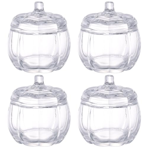 wlilupah 4 Stück Glas-Kürbisbehälter, Kerzenglas für die Herstellung von Kerzen, Glas, Kürbiskerzen, Gläser mit Deckel, für DIY-Kerzen, Geschenke, Herbst, Halloween, Erntedankfest, Tischdekorationen wlilupah 4 Stück Glas-Kürbisbehälter, Kerzenglas für die Herstellung von Kerzen, Glas, Kürbiskerzen, Gläser mit Deckel, für DIY-Kerzen, Geschenke, Herbst, Halloween, Erntedankfest, Tischdekorationen von wlilupah
