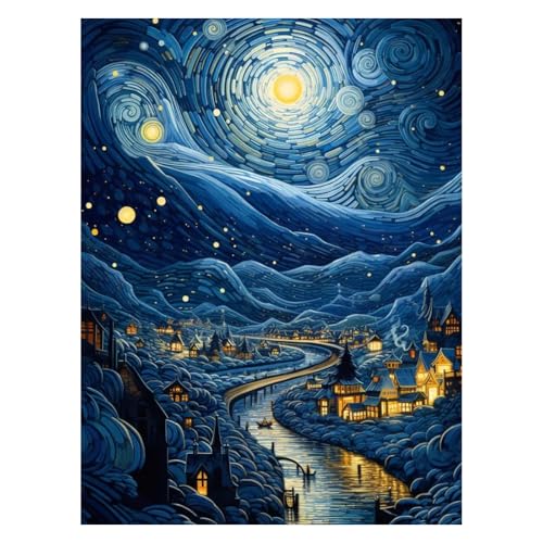 wocpvm Diamond Painting Kits Für Erwachsene diamond art Kits Für Anfänger 5D diamond painting marvel, dimond painting 30x40cm Sternenhimmel Dorf, Handwerk, Dekoration für Zuhause wocpvm Diamond Painting Kits Für Erwachsene diamond art Kits Für Anfänger 5D diamond painting marvel, dimond painting 30x40cm Sternenhimmel Dorf, Handwerk, Dekoration für Zuhause von wocpvm