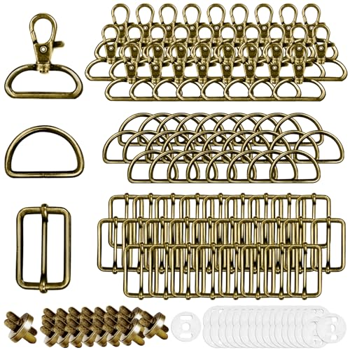 Drehbare Karabinerhaken D-Ringe Mit Drehgelenk Schlüsselanhänger Triglide-Schiebeschnalle 100 Stück Gurtversteller Metall Magnetknöpf Schnallen und Verschlüsse 32mm Bronze für DIY Nähen Zubehör Drehbare Karabinerhaken D-Ringe Mit Drehgelenk Schlüsselanhänger Triglide-Schiebeschnalle 100 Stück Gurtversteller Metall Magnetknöpf Schnallen und Verschlüsse 32mm Bronze für DIY Nähen Zubehör von wodemeilon