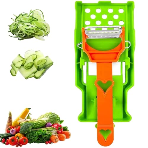 Multifunktionaler 2-in-1-Schäler, Multi-Kartoffelschäler mit Doppelklinge und Reibeplatte, multifunktionaler Schäler mit Einzelklinge + Zitronenpresse + Kartoffelspiralschneider Multifunktionaler 2-in-1-Schäler, Multi-Kartoffelschäler mit Doppelklinge und Reibeplatte, multifunktionaler Schäler mit Einzelklinge + Zitronenpresse + Kartoffelspiralschneider von wodjcks