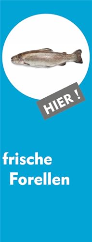 Banner 105 x 40 cm frische Forelle von wodtke-werbetechnik