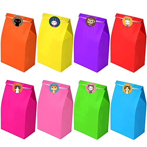 wohot 40 Bunte Geschenktüten mit 66 Aufkleber,Papiertüten für Kindergeburtstag,Geschenken, Geburtstag, Hochzeit, Feiern wohot 40 Bunte Geschenktüten mit 66 Aufkleber,Papiertüten für Kindergeburtstag,Geschenken, Geburtstag, Hochzeit, Feiern von wohot