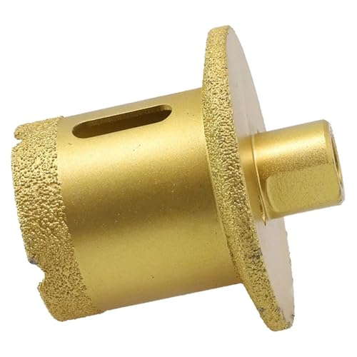woleyuu 1 Stück Diamant Gelöteter Kern Trockenbohrer Lochöffner for Porzellanfliesen Marmor Glas Granit Reiben Lochsäge Bohrer Bits Elektrowerkzeug(50-70 Angle Grinder) von woleyuu
