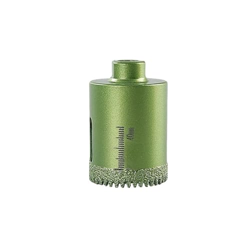 woleyuu Gezackter Trockenbohrlochöffner for Felsplatten/Marmor/Quarzit/Granit/Fliesen, gelöteter Sägezahnbohrer for Winkelschleifer(40mm) von woleyuu