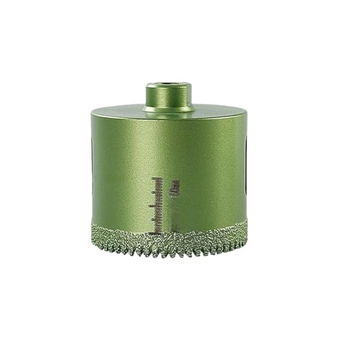 woleyuu Gezackter Trockenbohrlochöffner for Felsplatten/Marmor/Quarzit/Granit/Fliesen, gelöteter Sägezahnbohrer for Winkelschleifer(60mm) von woleyuu