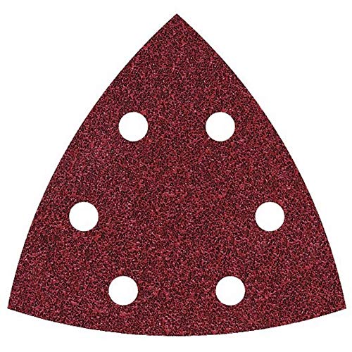 wolfcraft 5 Haft-Schleifblätter für Holz und Metall, 95 mm I 1826000 I für Deltaschleifer I Körnung 180 I gelocht I hohe Standzeit I Korund wolfcraft 5 Haft-Schleifblätter für Holz und Metall, 95 mm I 1826000 I für Deltaschleifer I Körnung 180 I gelocht I hohe Standzeit I Korund von wolfcraft