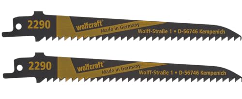 wolfcraft 2 Säbelsägeblätter CV für Holz und Kunststoff - 2290000- Schnelles, feines Schneiden für kurvige Schnitte - Schnitttiefe 10-100 mm wolfcraft 2 Säbelsägeblätter CV für Holz und Kunststoff - 2290000- Schnelles, feines Schneiden für kurvige Schnitte - Schnitttiefe 10-100 mm von wolfcraft
