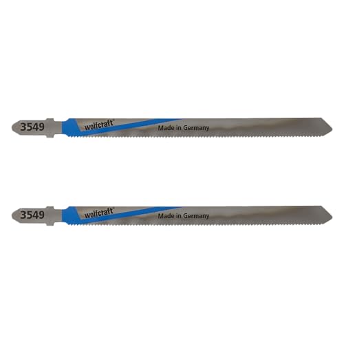 wolfcraft 2 Stichsägeblätter HSS I 3549000 I T-Schaft I für Metallrohre, Stahlblech, NE-Metall I gerader Schnitt I TÜV zertifiziert wolfcraft 2 Stichsägeblätter HSS I 3549000 I T-Schaft I für Metallrohre, Stahlblech, NE-Metall I gerader Schnitt I TÜV zertifiziert von wolfcraft