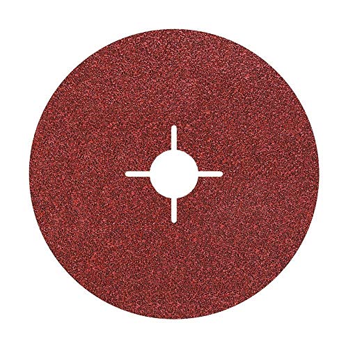 wolfcraft 5 Fiberschleifscheiben 125 mm für Winkelschleifer - Körnung 60-2468000 - Robuste Schleifscheiben zur Metallbearbeitung wolfcraft 5 Fiberschleifscheiben 125 mm für Winkelschleifer - Körnung 60-2468000 - Robuste Schleifscheiben zur Metallbearbeitung von wolfcraft