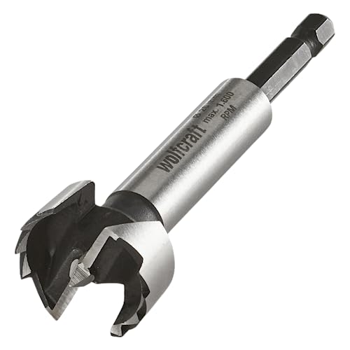 wolfcraft Forstnerbohrer, Sechskant-Schaft, Ø 26 mm I 3309000 I Für Bohrungen in Holz mit und ohne Tiefenbegrenzung wolfcraft Forstnerbohrer, Sechskant-Schaft, Ø 26 mm I 3309000 I Für Bohrungen in Holz mit und ohne Tiefenbegrenzung von wolfcraft