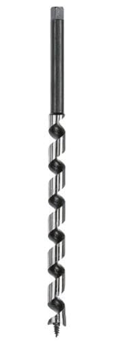 wolfcraft Holzbalkenbohrer, Sechskant-Schaft, Ø 10 mm, 250 mm Länge - 7660010 - Für Bohrungen in Holzbalken - gehärtete Schneiden - hochvergütete Stahlqualität - effektive Spanabfuhr von wolfcraft