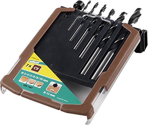 wolfcraft Holzspiralbohrer-Set, Ø 3-10 mm, 7-tlg. I 7107000 I 6 Holzspiralbohrer inklusive Senker für Bohrungen Weichholz wolfcraft Holzspiralbohrer-Set, Ø 3-10 mm, 7-tlg. I 7107000 I 6 Holzspiralbohrer inklusive Senker für Bohrungen Weichholz von wolfcraft