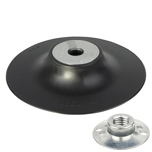 wolfcraft Schleifteller für Winkelschleifer Ø125 mm - 2454000 - mit M14 Flanschmutter - ISO 15636 kompatibel - zum Schleifen und Polieren wolfcraft Schleifteller für Winkelschleifer Ø125 mm - 2454000 - mit M14 Flanschmutter - ISO 15636 kompatibel - zum Schleifen und Polieren von wolfcraft