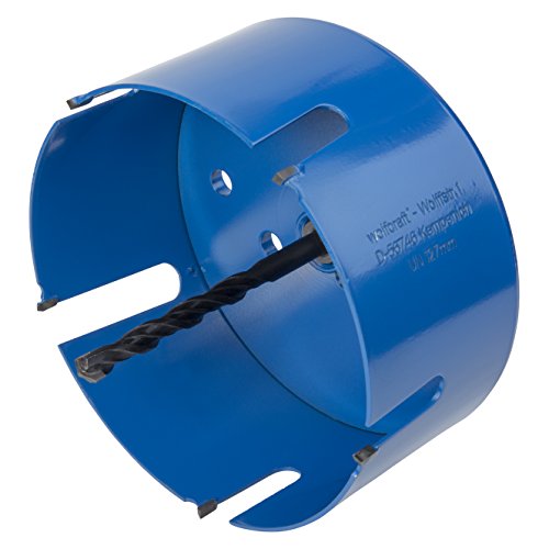 wolfcraft Universallochsäge mit Spanndorn I 5961000 I Für Bohrungen mit großem Durchmesser in unterschiedlichsten Materialien, Schnitttiefe 60 mm, ø127mm von wolfcraft
