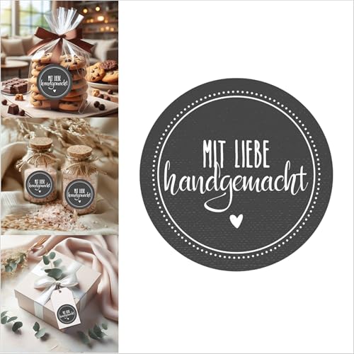 wolga-kreativ Geschenkaufkleber "Mit Liebe selbst gemacht" - 72 Sticker, Gastgeschenke Hochzeit, Sticker Aesthetic, Etiketten Selbstklebend, Perfekt Für Handmade Geschenke wolga-kreativ Geschenkaufkleber "Mit Liebe selbst gemacht" - 72 Sticker, Gastgeschenke Hochzeit, Sticker Aesthetic, Etiketten Selbstklebend, Perfekt Für Handmade Geschenke von wolga-kreativ