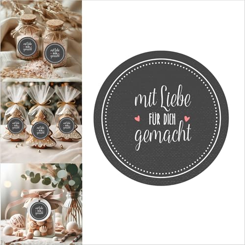 wolga-kreativ 80 Aufkleber Geschenkaufkleber - Mit Liebe Für Dich Gemacht - Gastgeschenke Hochzeit Sticker Aesthetic Etiketten Selbstklebend wolga-kreativ 80 Aufkleber Geschenkaufkleber - Mit Liebe Für Dich Gemacht - Gastgeschenke Hochzeit Sticker Aesthetic Etiketten Selbstklebend von wolga-kreativ