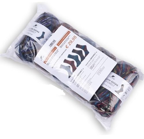 Sparpaket Sockenwolle 5 x 100 g 4-fädig, Pro Lana Bergwelt 75% Schurwolle/25% Polyamid NS 2,5-3 mm, von wolldealer 24