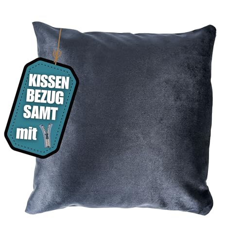 wollyflaushi Kissenbezug 35x35 cm Anthrazit -Luxuriöser weicher Samt- verdeckter Reißverschluss Kissenhülle Samtstoff einfarbige Bezüge Sofakissen Dekokissen Kopfkissen wollyflaushi Kissenbezug 35x35 cm Anthrazit -Luxuriöser weicher Samt- verdeckter Reißverschluss Kissenhülle Samtstoff einfarbige Bezüge Sofakissen Dekokissen Kopfkissen von wollyflaushi