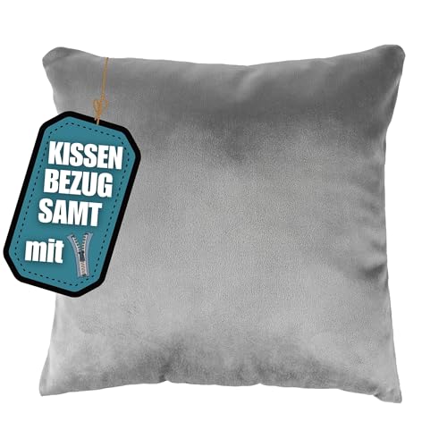 wollyflaushi Kissenbezug 60x80 cm Grau -Luxuriöser weicher Samt- verdeckter Reißverschluss Kissenhülle Samtstoff einfarbige Bezüge Sofakissen Dekokissen Kopfkissen wollyflaushi Kissenbezug 60x80 cm Grau -Luxuriöser weicher Samt- verdeckter Reißverschluss Kissenhülle Samtstoff einfarbige Bezüge Sofakissen Dekokissen Kopfkissen von wollyflaushi