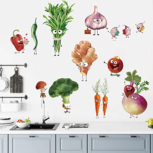 wondever Wandtattoo Küche Cartoon Gemüse Wandaufkleber Lebensmittel Wandsticker Wanddeko für Küche Esszimmer Kinderzimmer wondever Wandtattoo Küche Cartoon Gemüse Wandaufkleber Lebensmittel Wandsticker Wanddeko für Küche Esszimmer Kinderzimmer von wondever
