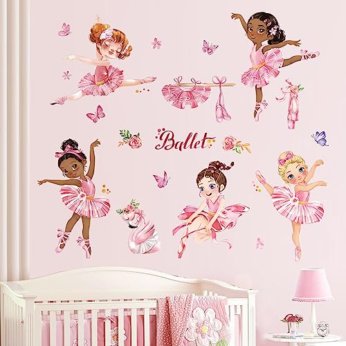wondever Wandtattoo Mädchen Ballerina Wandaufkleber Rosa Ballett Tänzerin Wandsticker Wanddeko für Kinderzimmer Mädchen Babyzimmer Schlafzimmer wondever Wandtattoo Mädchen Ballerina Wandaufkleber Rosa Ballett Tänzerin Wandsticker Wanddeko für Kinderzimmer Mädchen Babyzimmer Schlafzimmer von wondever