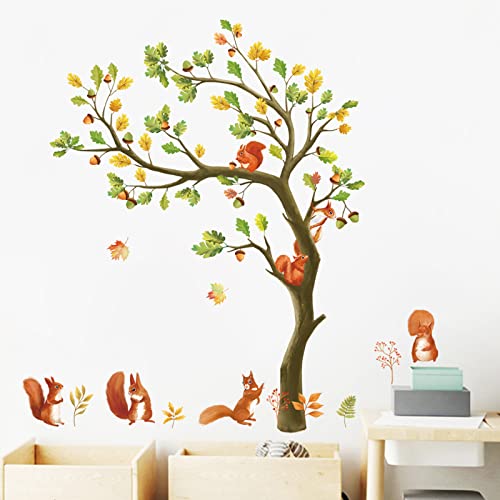 wondever Wandtattoo Tiere Baum Wandaufkleber Waldtiere Eichhörnchen Wandsticker Wanddeko für Kinder Babyzimmer Schlafzimmer Wohnzimmer wondever Wandtattoo Tiere Baum Wandaufkleber Waldtiere Eichhörnchen Wandsticker Wanddeko für Kinder Babyzimmer Schlafzimmer Wohnzimmer von wondever