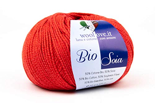 Bio Soia, herrliches Garn aus Bio-Baumwolle und Soja. Sehr weiche pflanzliche Naturfasern bei Hautkontakt, Kaschmireffekt, sehr leicht zu verarbeiten und langlebig von woolove