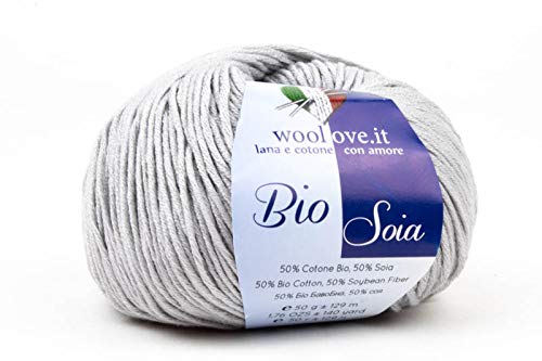 Bio Soia, herrliches Garn aus Bio-Baumwolle und Soja. Sehr weiche pflanzliche Naturfasern bei Hautkontakt, Kaschmireffekt, sehr leicht zu verarbeiten und langlebig von woolove