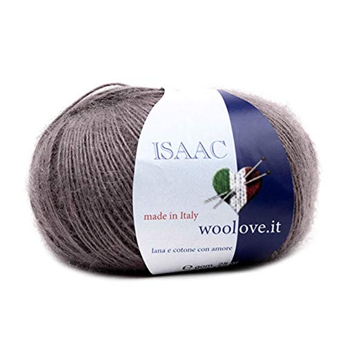 Isaac Wolle Baby Alpaka und Seide Hohe Qualität für Strick- und Häkelnadeln in Förderung Taupe von woolove