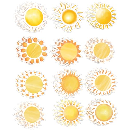 Goldfarbene Sonnenausschnitte, Papier, Sonnenform, Karton, 120 Stück, Stanzformen, doppelseitiges Papier, Basteln, für Pinnwand, Sommer, Wand, Party, Zuhause, Schule, Handwerk Goldfarbene Sonnenausschnitte, Papier, Sonnenform, Karton, 120 Stück, Stanzformen, doppelseitiges Papier, Basteln, für Pinnwand, Sommer, Wand, Party, Zuhause, Schule, Handwerk von wootile