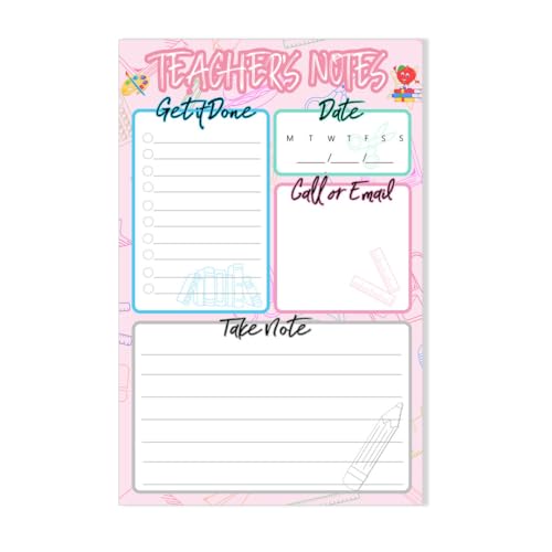 Teacher Notepad To Do List Note Pad Tear-Off Daily to Do List Organizer Planner Sheets For School Teachers Daily Tasks Notepad Appreciation Teacher Notepad To Do List Note Pad Tear-Off Daily to Do List Organizer Planner Sheets For School Teachers Daily Tasks Notepad Appreciation von wootile