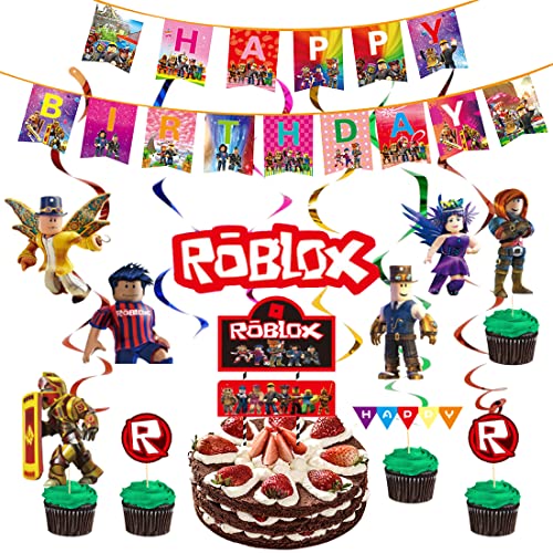 16 Stück Party Supplies Wopin hängende Wirbel Dekorationen Happy Bithday Banner Videospiele Topper Kindergeburtstag Party Dekorationen für Geburtstagspartys Schulparty Spielabend 16 Stück Party Supplies Wopin hängende Wirbel Dekorationen Happy Bithday Banner Videospiele Topper Kindergeburtstag Party Dekorationen für Geburtstagspartys Schulparty Spielabend von wopin