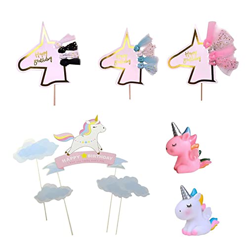 9 Stück Einhorn-Deko,Wopin- Regenbogen Einhorn Tortendeko Bastelset einschließlich Einhorn,Happy Birthday,Wolke, Geburtstag Tortendeko Für Kinder Mädchen Geburtstag Baby Shower 9 Stück Einhorn-Deko,Wopin- Regenbogen Einhorn Tortendeko Bastelset einschließlich Einhorn,Happy Birthday,Wolke, Geburtstag Tortendeko Für Kinder Mädchen Geburtstag Baby Shower von wopin