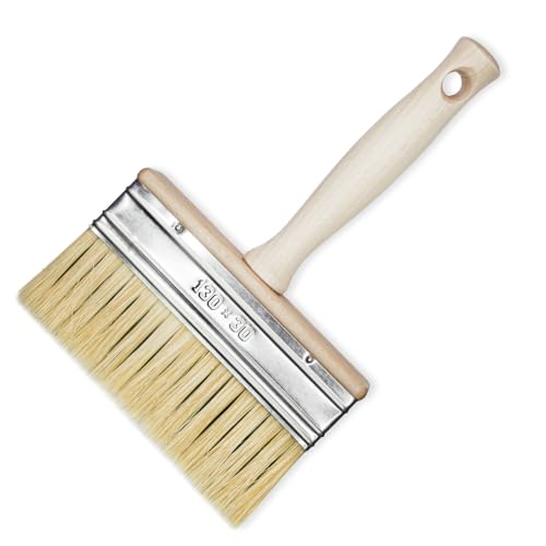 Flächenstreicher Pinsel 130x30 mm – Profi Flachpinsel für große Flächen von woplus