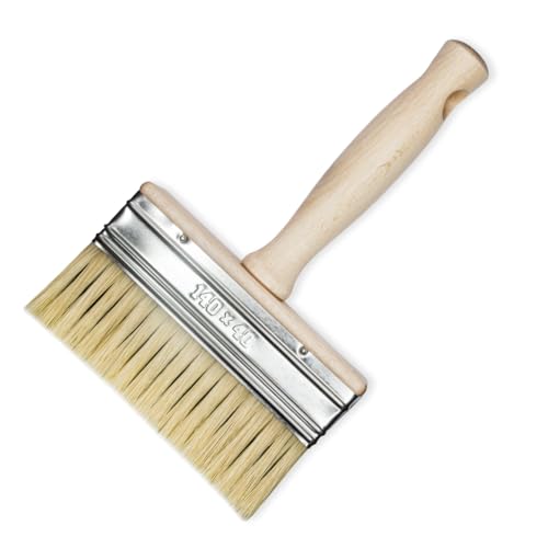 Flächenstreicher Pinsel 140x40 mm – Profi Flachpinsel für große Flächen von woplus