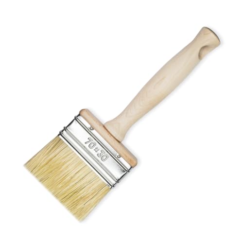 Flächenstreicher Pinsel 70x30 mm – Profi Flachpinsel für große Flächen von woplus