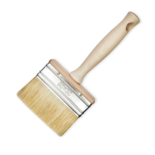 Flächenstreicher Pinsel 90x30 mm – Profi Flachpinsel für große Flächen von woplus