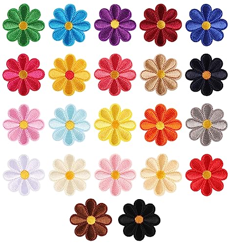 22 Stück Patches zum Aufbügeln, Flicken zum Aufbügeln, Patches Klett, Aufnäher zum Aufbügeln, Bestickte Aufnäher, Bügelbilder für Hut, Jeans, Jacken Rucksäcke, DIY-Zubehör, Gänseblümchen Blume 22 Stück Patches zum Aufbügeln, Flicken zum Aufbügeln, Patches Klett, Aufnäher zum Aufbügeln, Bestickte Aufnäher, Bügelbilder für Hut, Jeans, Jacken Rucksäcke, DIY-Zubehör, Gänseblümchen Blume von worahroe