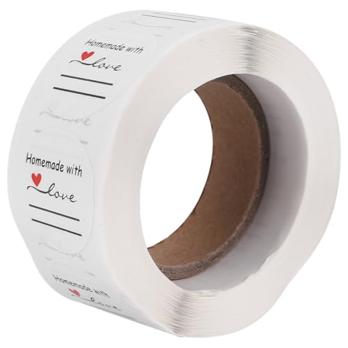 worien Selbstgemacht mit Liebe Aufkleber mit zum Schreiben Runder GeschenkanhäNger, Geschenkaufkleber, Handgemachte Aufkleber 500 Etiketten Pro Rolle worien Selbstgemacht mit Liebe Aufkleber mit zum Schreiben Runder GeschenkanhäNger, Geschenkaufkleber, Handgemachte Aufkleber 500 Etiketten Pro Rolle von worien