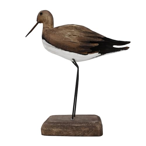 Holzfigur mit Vogelmotiv, nautische Dekoration, dekorative Seevögel, Skulptur, Tischfigur, Küste, Ozean, Strand, Dekoration für Zuhause, Hof, Badezimmer, Wohnzimmer (17 cm H) von wovorins
