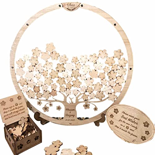 Gästebuch für die Hochzeit aus, Signature BAU der Hochzeit in Blumenform, Alternative rustikale Fallbox mit 60 Holzblumen, Taufe, Geburtstagsfeier Gästebuch für die Hochzeit aus, Signature BAU der Hochzeit in Blumenform, Alternative rustikale Fallbox mit 60 Holzblumen, Taufe, Geburtstagsfeier von woyufen